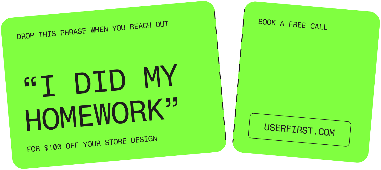 Easter egg ticket: say I did my homework when you reach out for $100 off your Shopify store design